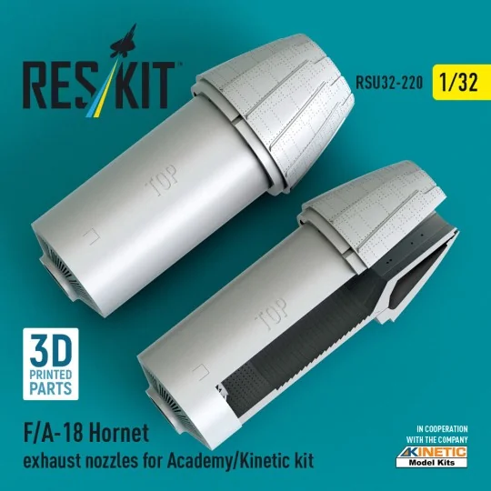 F/A-18 Hornet exhaust nozzles for Academy/Kinetic kit (3D Printed) ...
