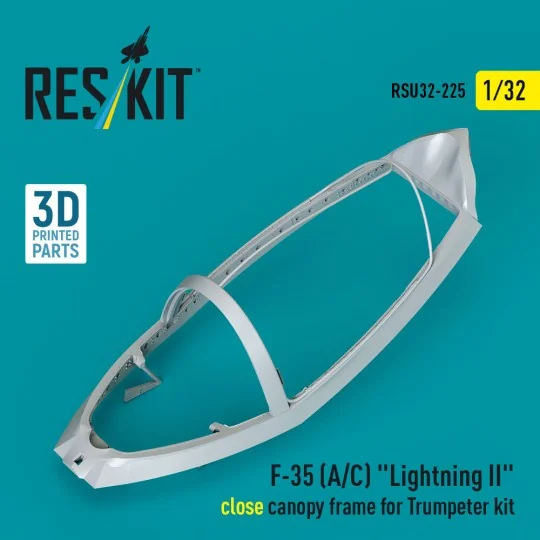F-35 (A/C) Lightning II close canopy frame for Trumpeter kit (3D Pr...