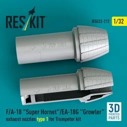 F/A-18 Super Hornet/EA-18G Growler exhaust nozzles type 1 for Trump...