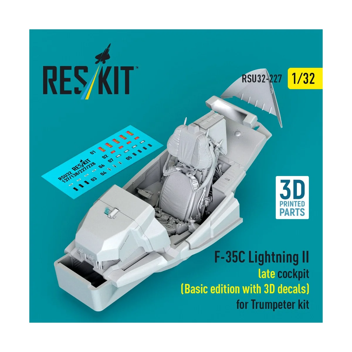 F-35C Lightning II late cockpit (Basic edition with 3D decals) for ...