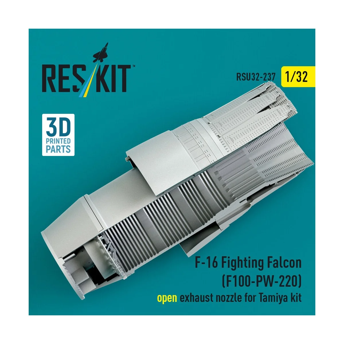 F-16 Fighting Falcon (F100-PW-220) open exhaust nozzle for Tamiya k... F-16 Fighting Falcon (F100-PW-220) open exhaust nozzle for Tamiya k...