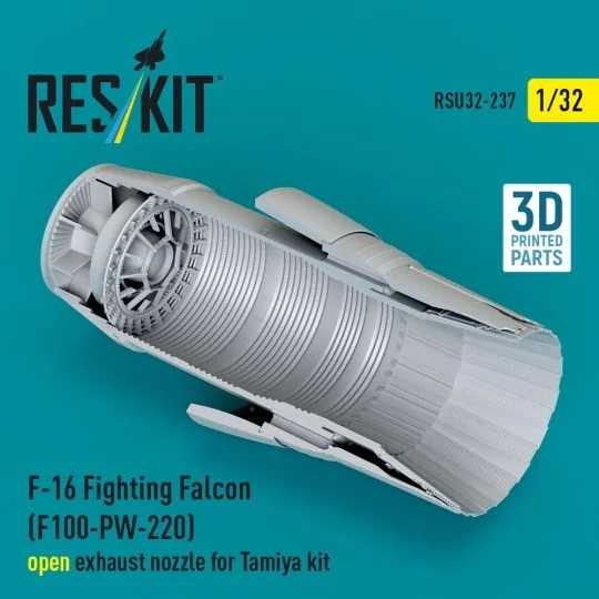 F-16 Fighting Falcon (F100-PW-220) open exhaust nozzle for Tamiya k... F-16 Fighting Falcon (F100-PW-220) open exhaust nozzle for Tamiya k...