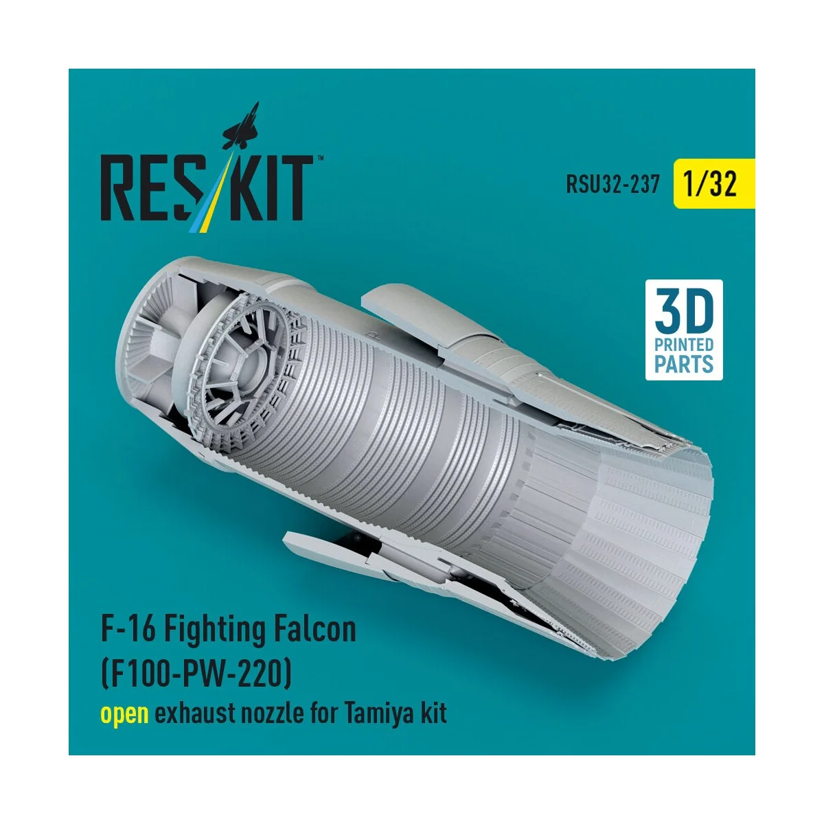 F-16 Fighting Falcon (F100-PW-220) open exhaust nozzle for Tamiya k... F-16 Fighting Falcon (F100-PW-220) open exhaust nozzle for Tamiya k...