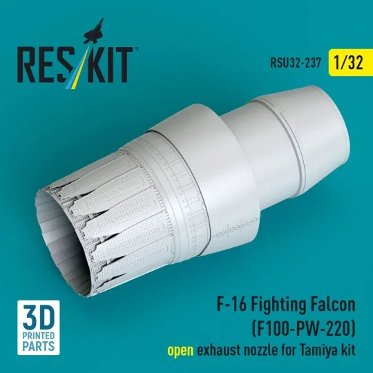 F-16 Fighting Falcon (F100-PW-220) open exhaust nozzle for Tamiya k... F-16 Fighting Falcon (F100-PW-220) open exhaust nozzle for Tamiya k...