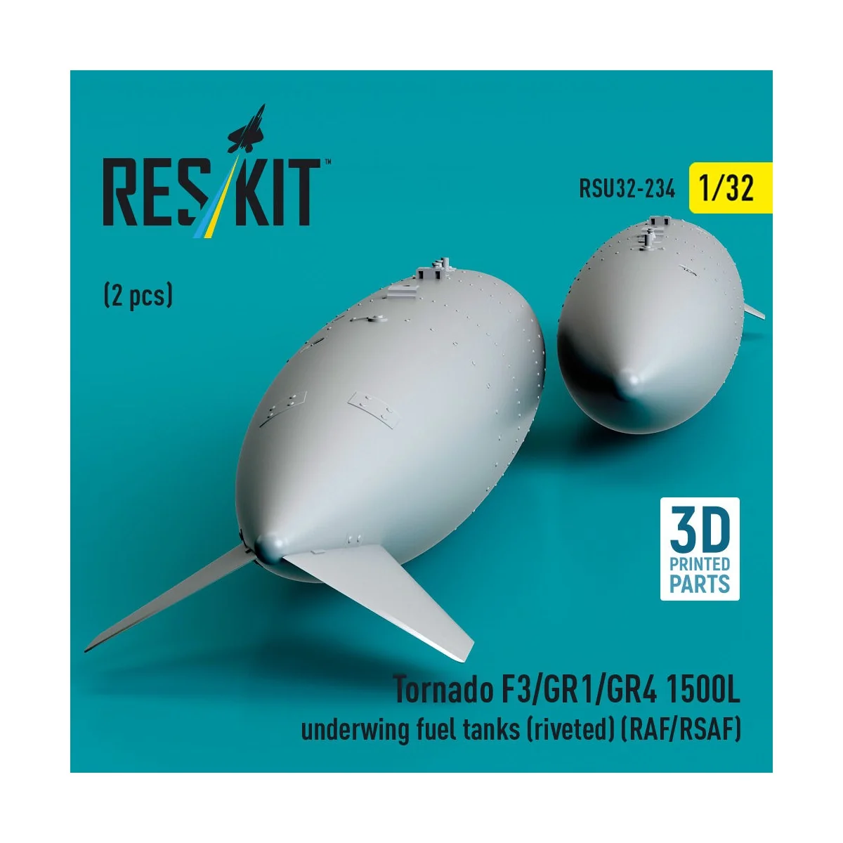 Tornado F3/GR1/GR4 1500L underwing fuel tanks (riveted) (RAF/RSAF) ... Tornado F3/GR1/GR4 1500L underwing fuel tanks (riveted) (RAF/RSAF) ...