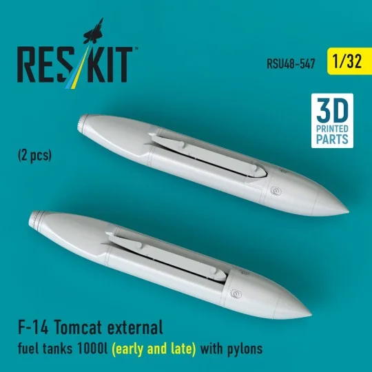 F-14 Tomcat external fuel tanks 1000l (early and late) with pylons ...