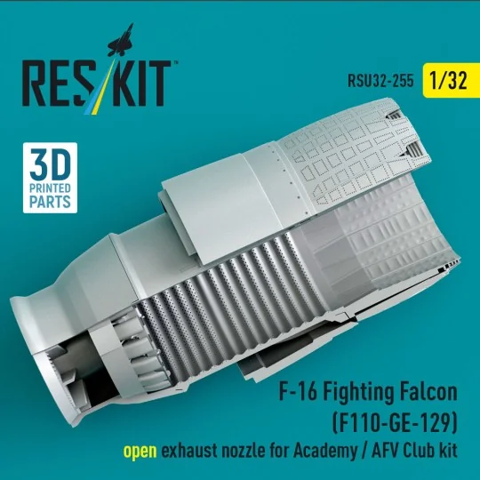 F-16 Fighting Falcon (F110-GE-129) open exhaust nozzle for Academy ...