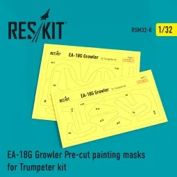 EA-18G Growler Pre-cut painting masks for Trumpeter kit, 1/32 - Res...