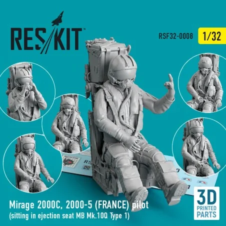 Mirage 2000C, 2000-5 (FRANCE) pilot sitting in ejection seat MB Mk....