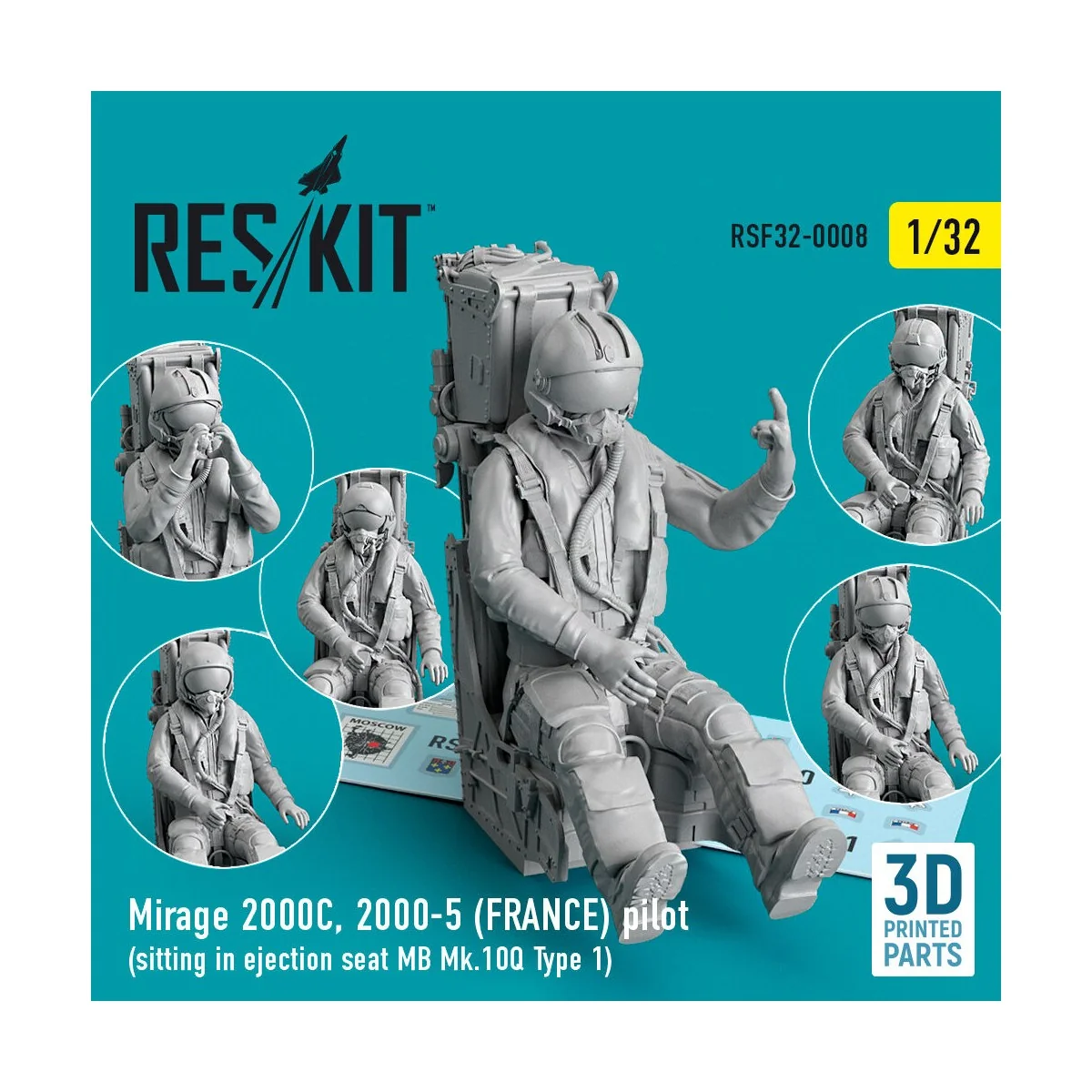 Mirage 2000C, 2000-5 (FRANCE) pilot sitting in ejection seat MB Mk.... Mirage 2000C, 2000-5 (FRANCE) pilot sitting in ejection seat MB Mk....