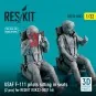 USAF F-111 pilots sitting in seats (2 pcs) for RESKIT RSK32-0002 ki... USAF F-111 pilots sitting in seats (2 pcs) for RESKIT RSK32-0002 ki...
