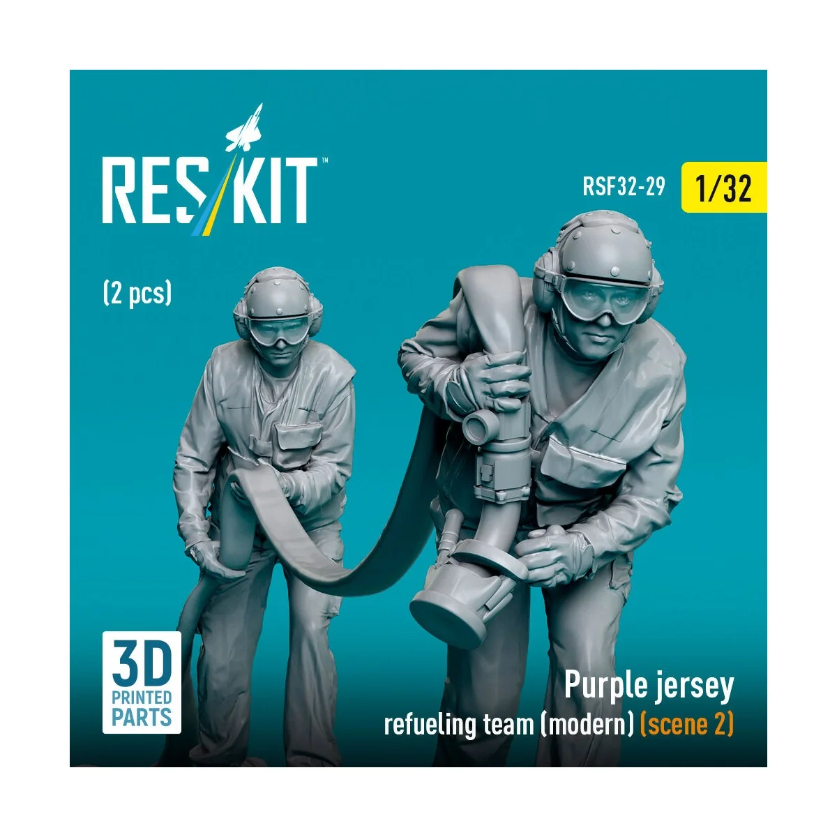 Purple jersey refueling team (modern) (scene 2) (2 pcs) (3D Printed...