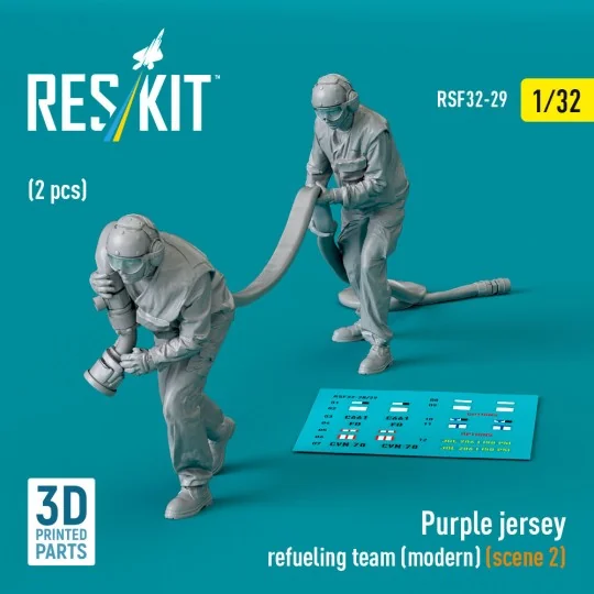 Purple jersey refueling team (modern) (scene 2) (2 pcs) (3D Printed...