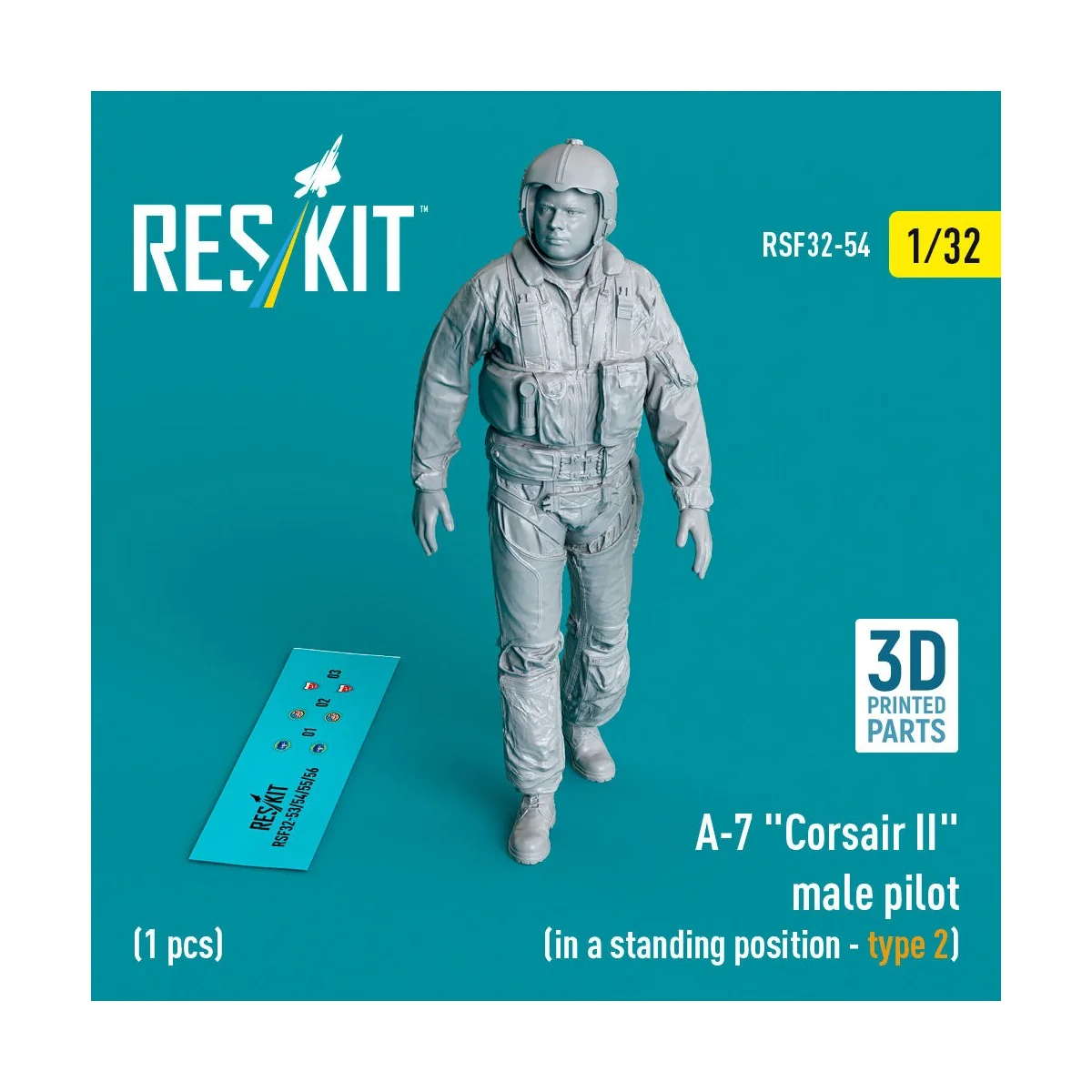 A-7 Corsair II male pilot (in a standing position - type 2) (1 pcs)...