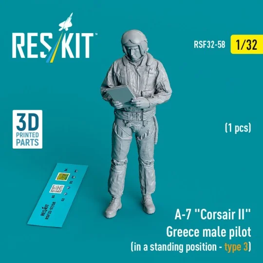 A-7 Corsair II Greece male pilot (in a standing position - type 3) ... A-7 Corsair II Greece male pilot (in a standing position - type 3) ...