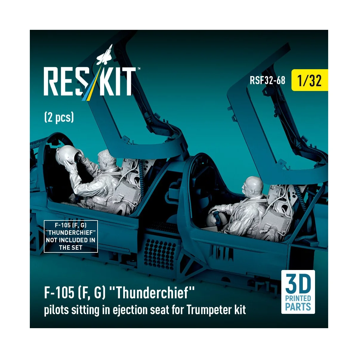 F-105F/G Thunderchief pilots sitting in ejection seat for Trumpeter...