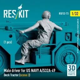 Male driver for US NAVY A/S32A-49 Deck Tractor (scene 2) (1 pcs) (3...