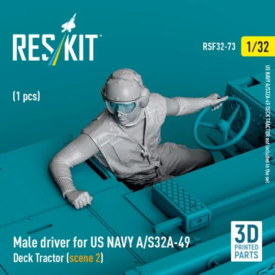 Male driver for US NAVY A/S32A-49 Deck Tractor (scene 2) (1 pcs) (3... Male driver for US NAVY A/S32A-49 Deck Tractor (scene 2) (1 pcs) (3...