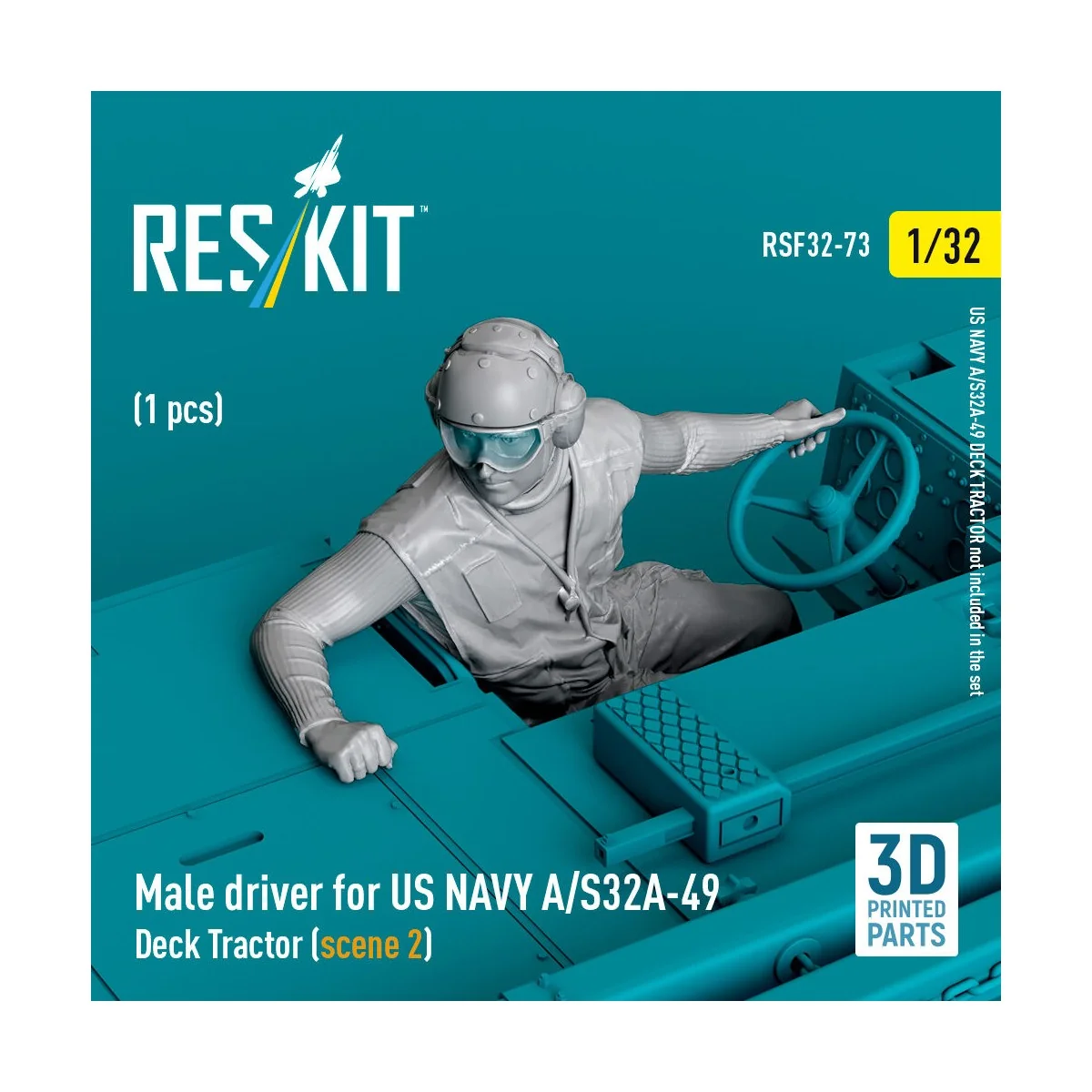 Male driver for US NAVY A/S32A-49 Deck Tractor (scene 2) (1 pcs) (3... Male driver for US NAVY A/S32A-49 Deck Tractor (scene 2) (1 pcs) (3...