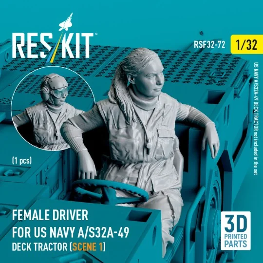 Female driver for US NAVY A/S32A-49 Deck Tractor (scene 1) (1 pcs) ...