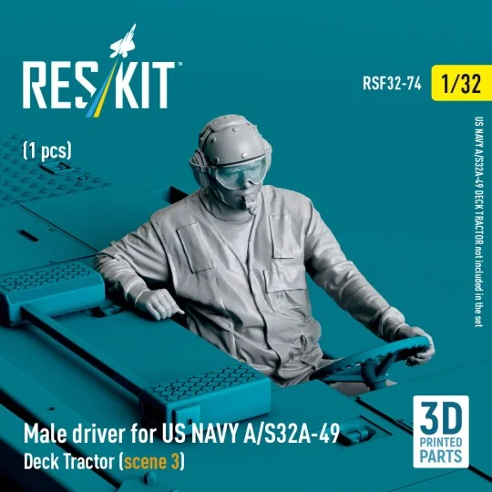 Male driver for US NAVY A/S32A-49 Deck Tractor (scene 3) (1 pcs) (3...