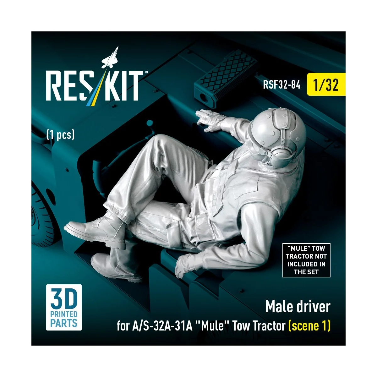 Male driver for A/S-32A-31A Mule Tow Tractor (scene 1) (1 pcs) (3D ...