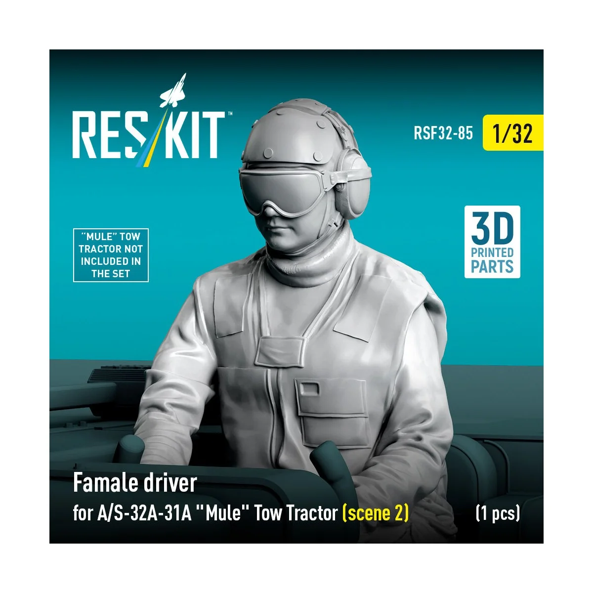 Female driver for A/S-32A-31A Mule Tow Tractor (scene 2) (1 pcs) (3... Female driver for A/S-32A-31A Mule Tow Tractor (scene 2) (1 pcs) (3...