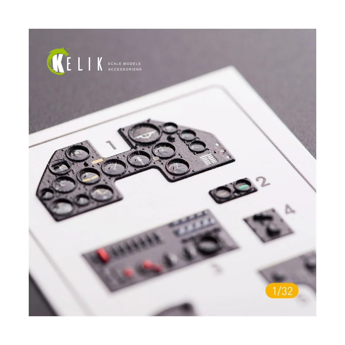 P-40N interior 3D decals for Trumpeter kit, 1/32 - Kelik K32002