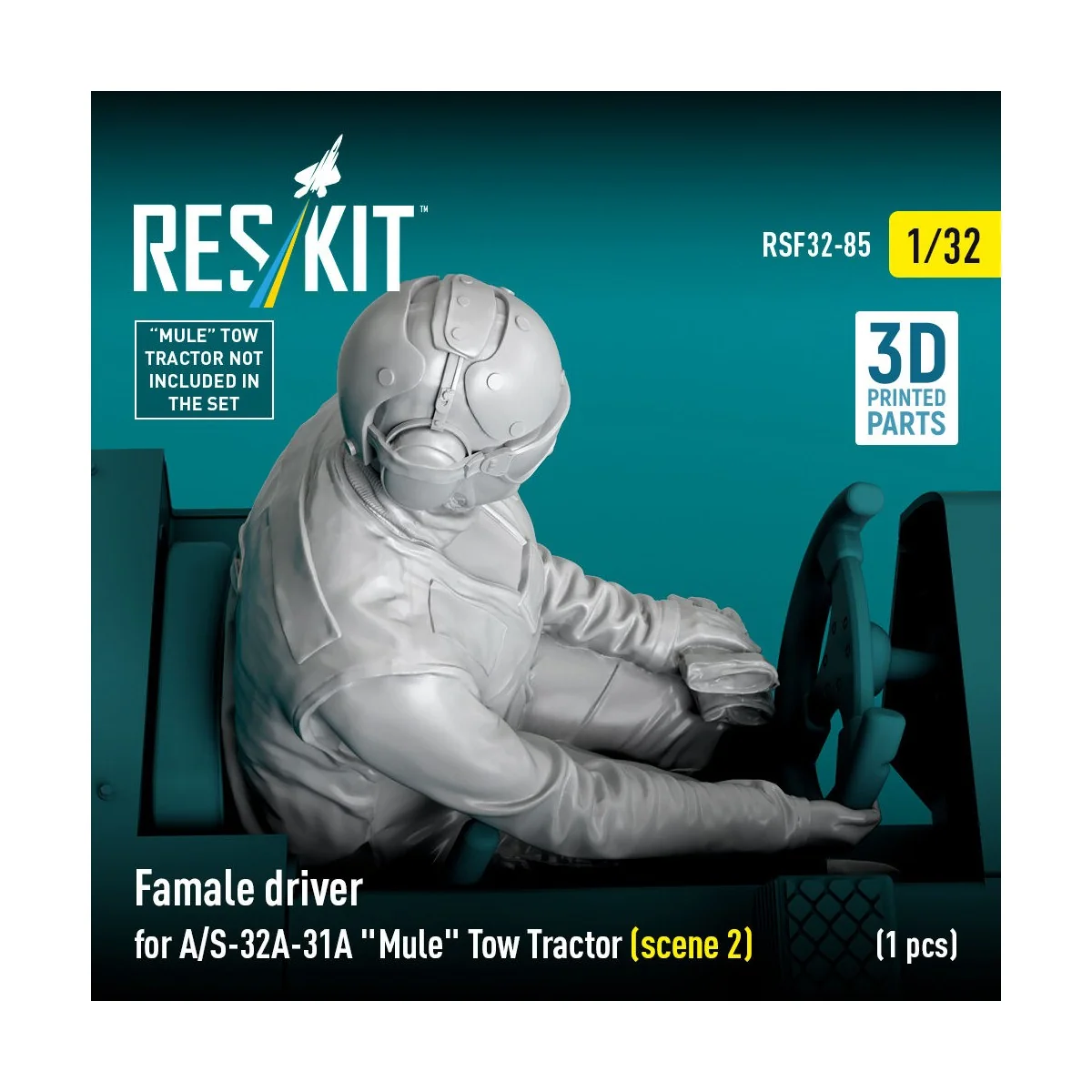 Female driver for A/S-32A-31A Mule Tow Tractor (scene 2) (1 pcs) (3... Female driver for A/S-32A-31A Mule Tow Tractor (scene 2) (1 pcs) (3...