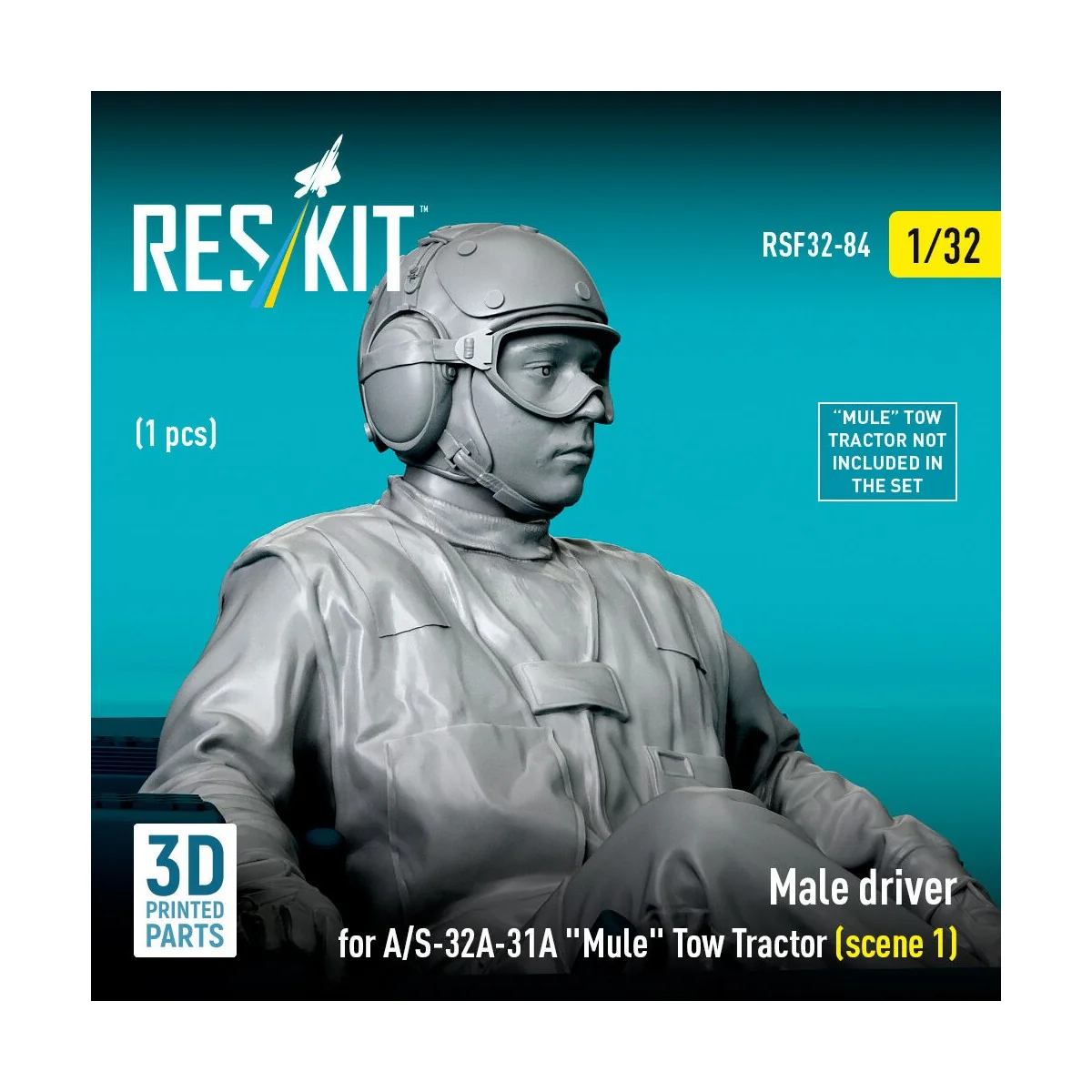 Male driver for A/S-32A-31A Mule Tow Tractor (scene 1) (1 pcs) (3D ...