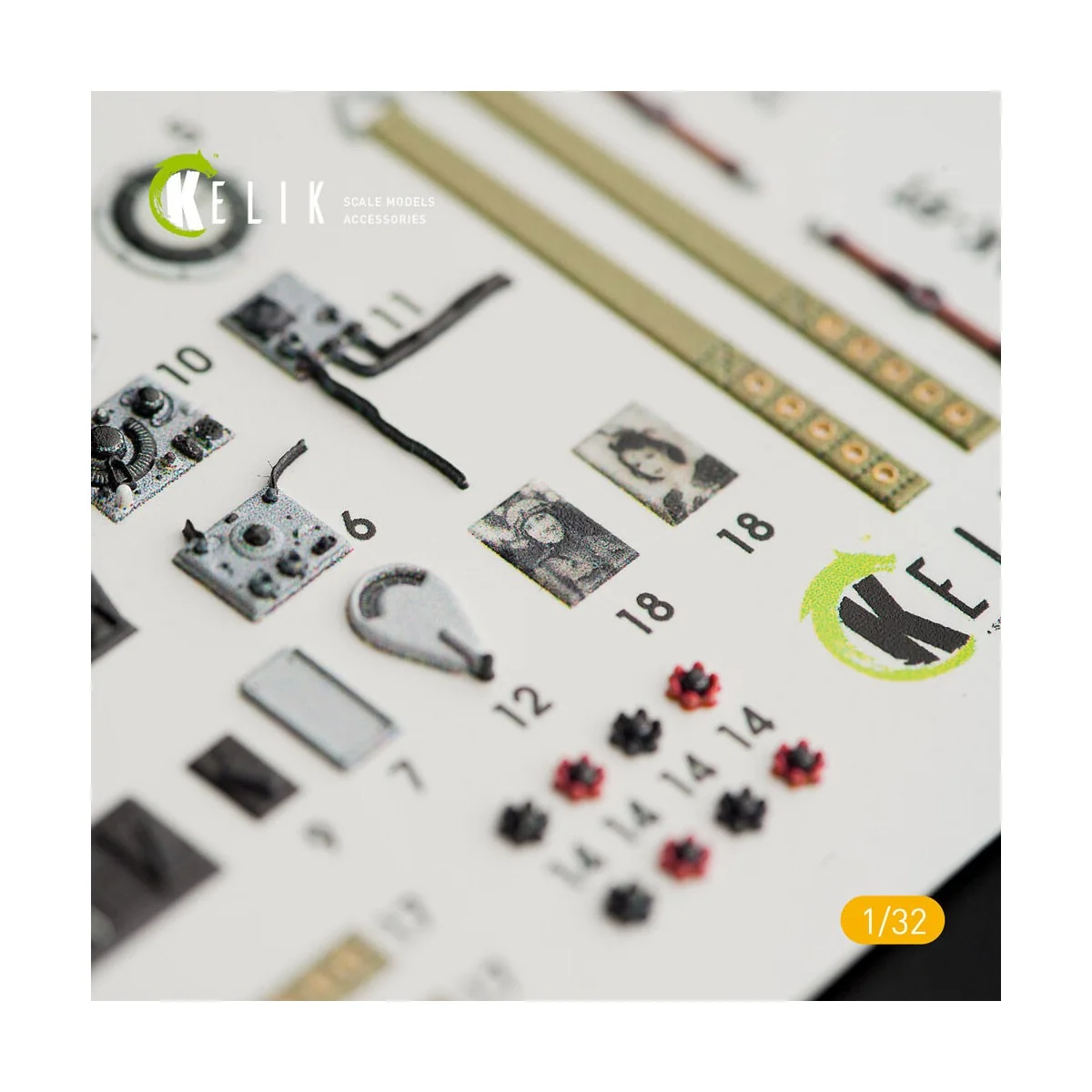 Yak-9T interior 3D decals for ICM kit, 1/32 - Kelik K32004