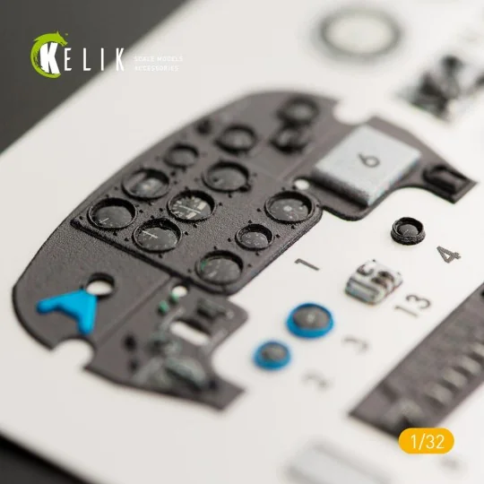 Yak-9T interior 3D decals for ICM kit, 1/32 - Kelik K32004