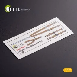 Gloster Gladiator Mk.II interior 3D decals for ICM kit, 1/32 - Keli...