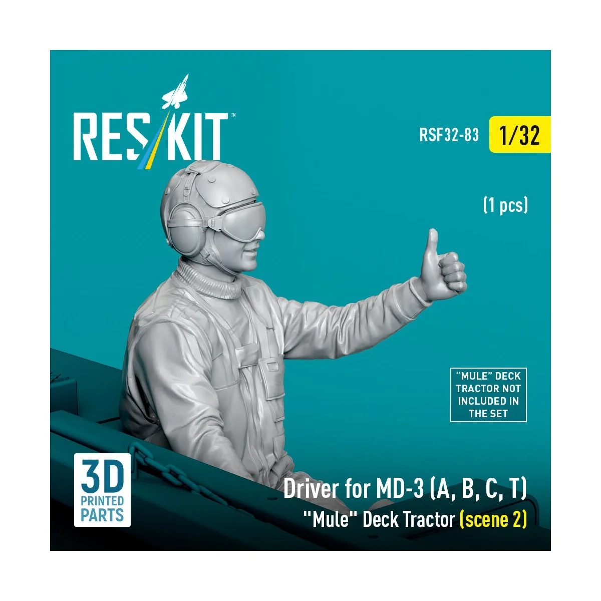 Driver for MD-3 (A, B, C, T) Mule Deck Tractor (scene 2) (1 pcs) (3... Driver for MD-3 (A, B, C, T) Mule Deck Tractor (scene 2) (1 pcs) (3...