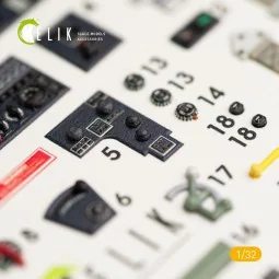 P-40M interior 3D decals for Trumpeter kit - Kelik K32005