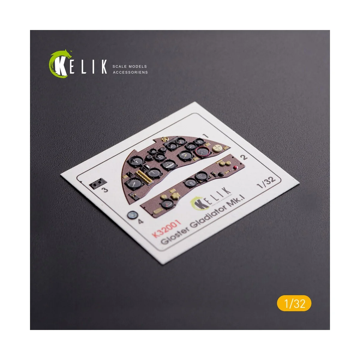 Gloster Gladiator Mk.II interior 3D decals for ICM kit, 1/32 - Keli... Gloster Gladiator Mk.II interior 3D decals for ICM kit, 1/32 - Keli...