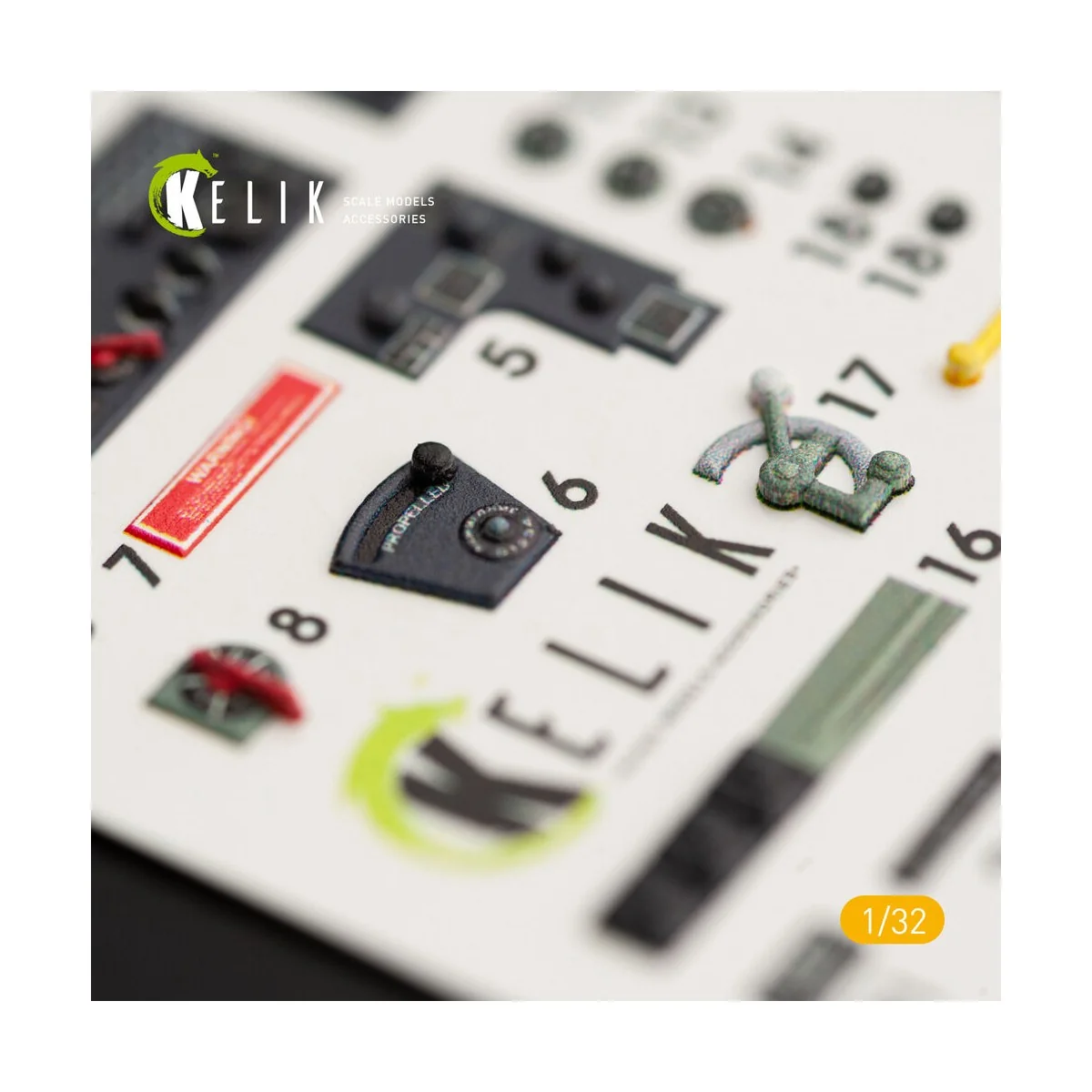 P-40M interior 3D decals for Trumpeter kit - Kelik K32005