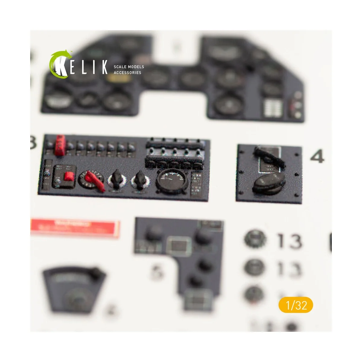 P-40M interior 3D decals for Trumpeter kit, 1/32 - Kelik K32005