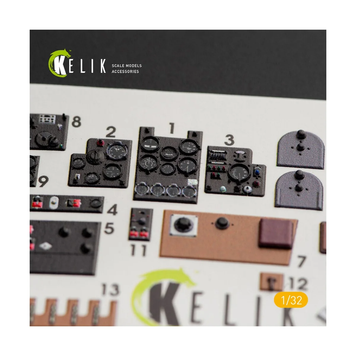 Ki-61-I interior 3D decals for Hasegawa kit, 1/32 - Kelik K32008