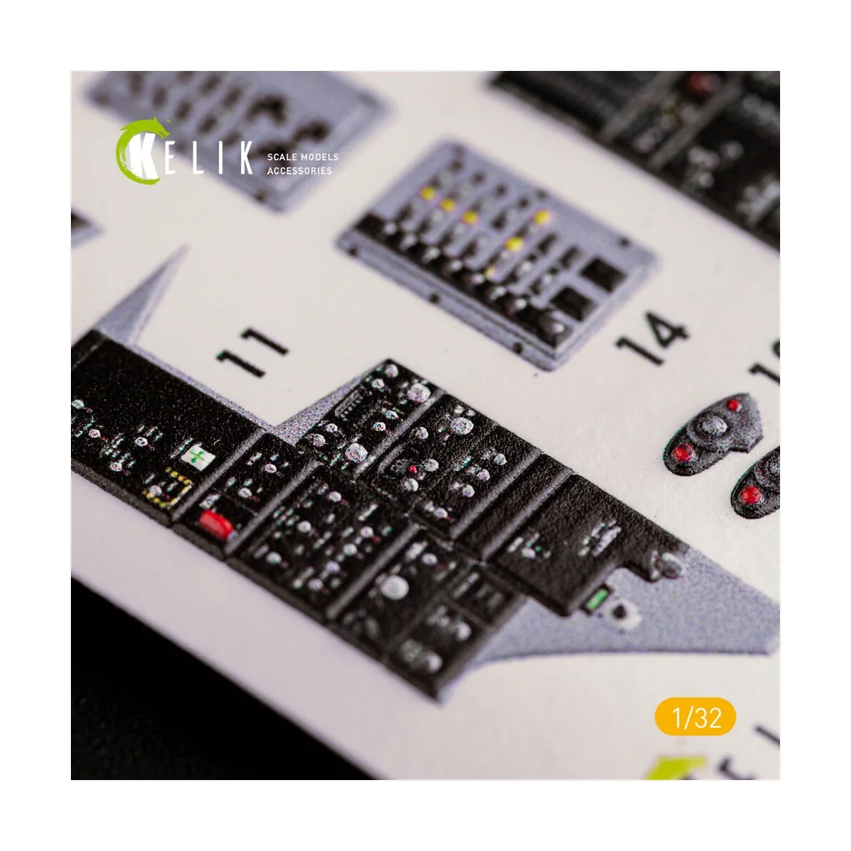 F-14D Super Tomcat - Interior 3D Decal for Trumpeter kit, 1/32 - Ke...