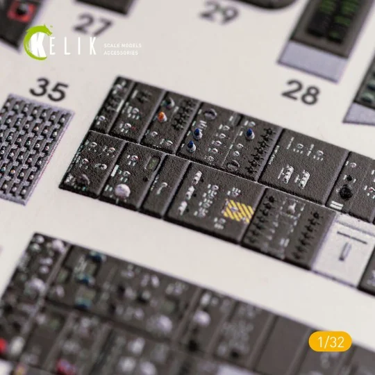 F-14D Super Tomcat - Interior 3D Decal for Trumpeter kit - Kelik K3... F-14D Super Tomcat - Interior 3D Decal for Trumpeter kit - Kelik K3...