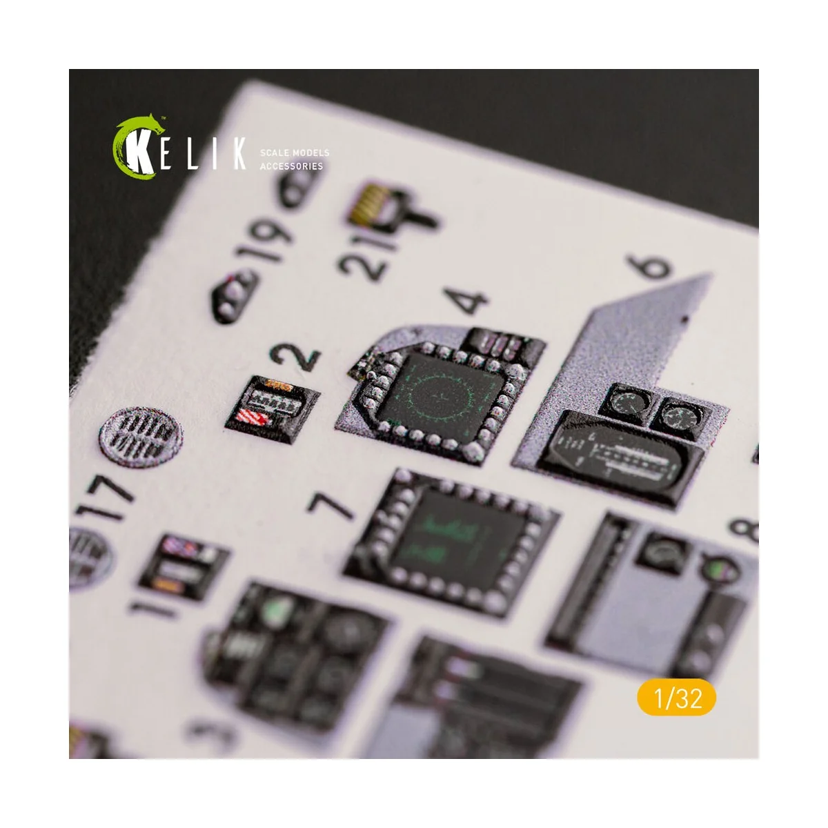 F-14D Super Tomcat - Interior 3D Decal for Trumpeter kit, 1/32 - Ke...