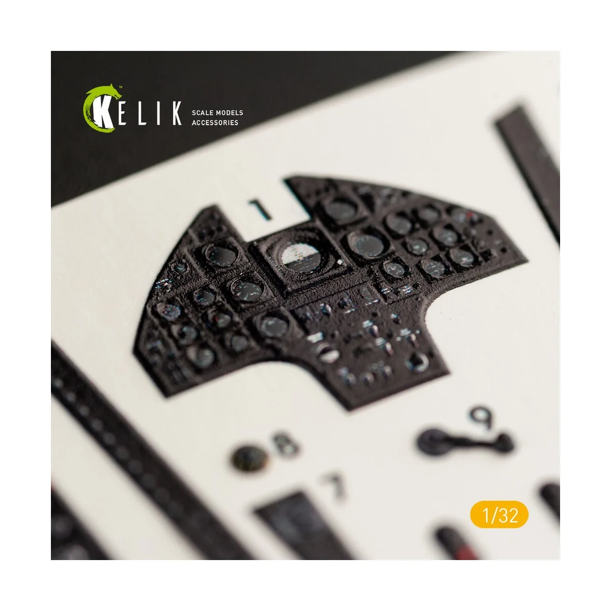 F-8J Crusader- Interior 3D Decal for Trumpeter kit, 1/32 - Kelik K3...