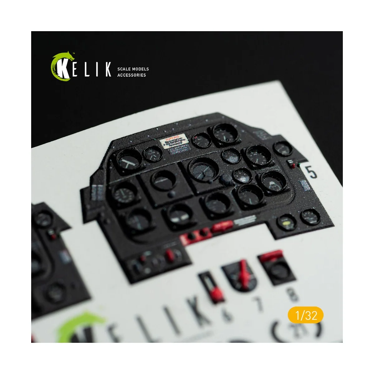 P-51D Mustang - Interior 3D Decal for Tamiya kit - Kelik K32015