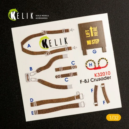 F-8J Crusader- Interior 3D Decal for Trumpeter kit - Kelik K32010