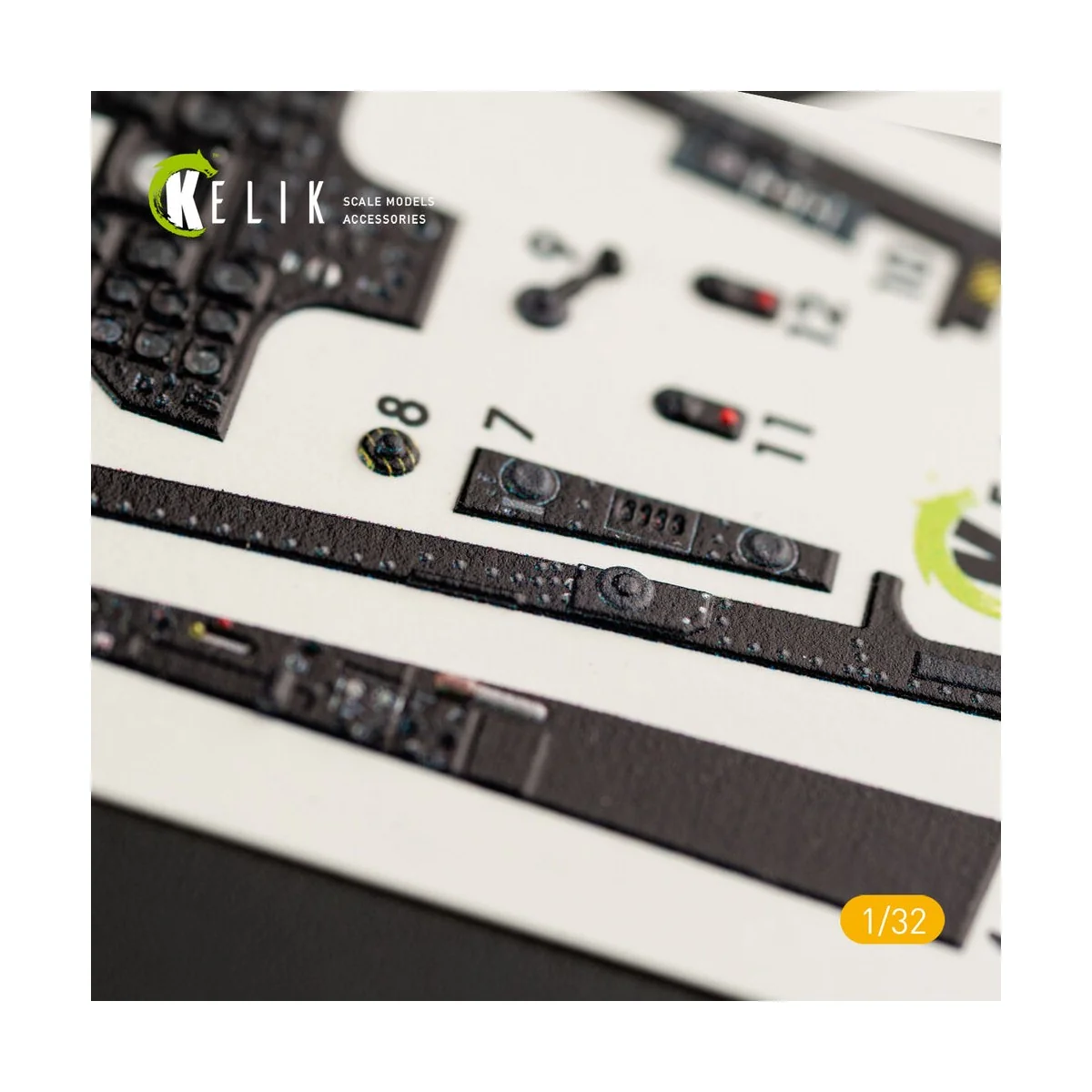 F-8J Crusader- Interior 3D Decal for Trumpeter kit - Kelik K32010