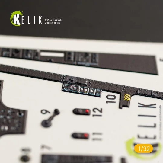 F-8J Crusader- Interior 3D Decal for Trumpeter kit, 1/32 - Kelik K3...