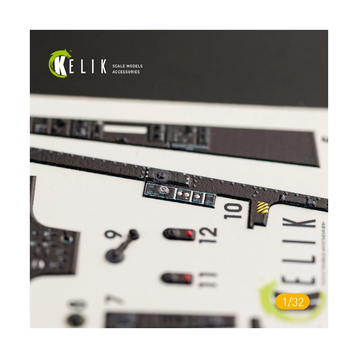 F-8J Crusader- Interior 3D Decal for Trumpeter kit, 1/32 - Kelik K3...