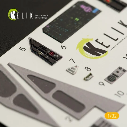 F-35C interior 3D decals for Trumpeter kit - Kelik K32009 F-35C interior 3D decals for Trumpeter kit - Kelik K32009