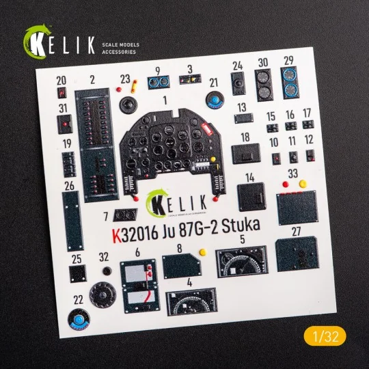 Junkers Ju 87 D/G Stuka - Interior 3D Decal for Trumpeter kit, 1/32...